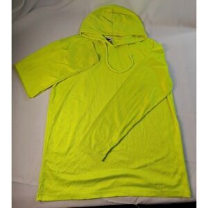 Golden Elephant High Visibility Neon Yellow Mesh Work Hoodie Safety Shirt 2XL